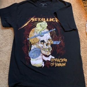 metallica band tee